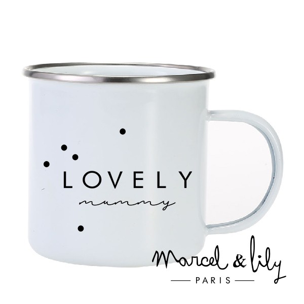 Tasse émaillée "Lovely Mummy"