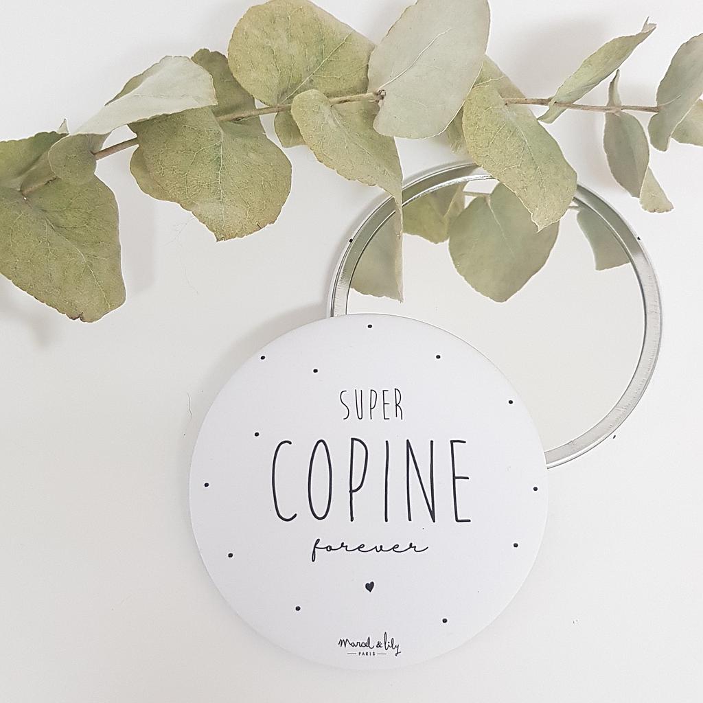 Maxi Miroir de poche "Super Copine Forever"