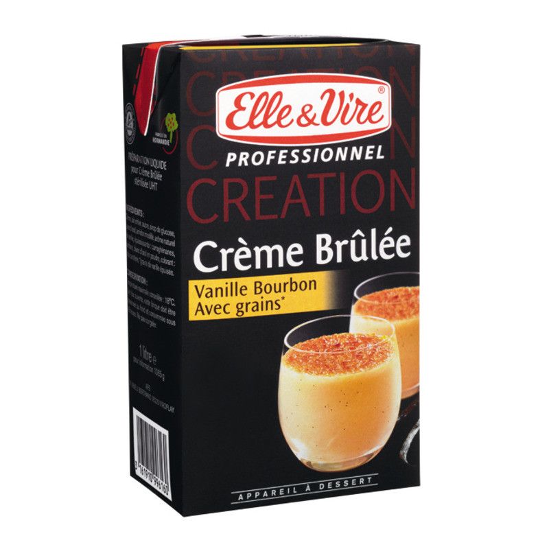 Crème brûlée vanille Bourbon - 1L