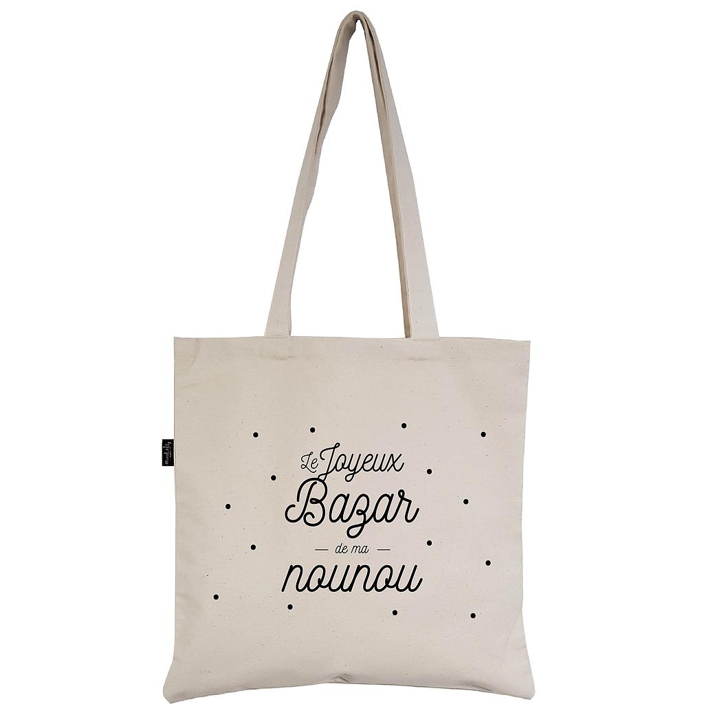 Tote-Bag écru "Le petit Bazar de ma nounou"