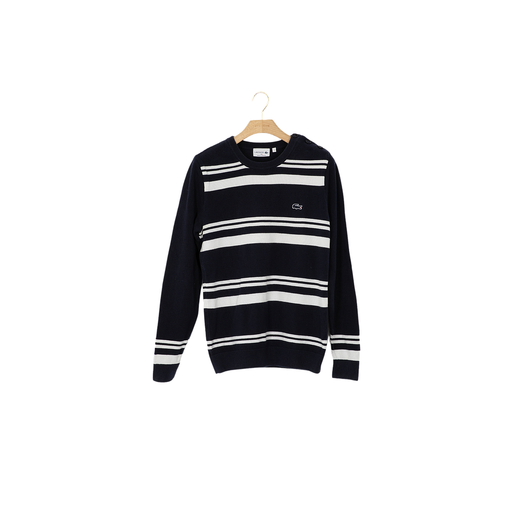L'Exception/LACOSTE/H/pull/Bleu marine/S/Coton