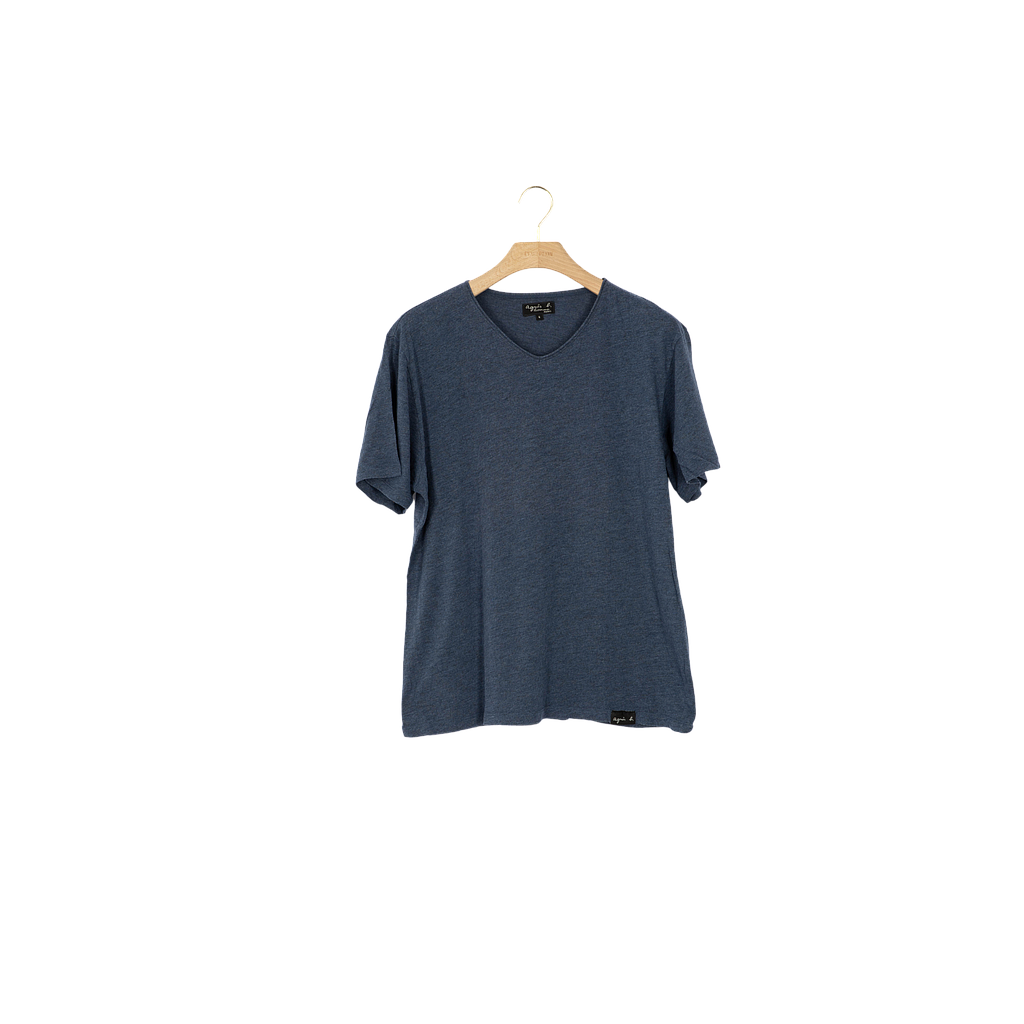 L'Exception/AGNES B./H/T-Shirt/Bleu marine/XL/Coton