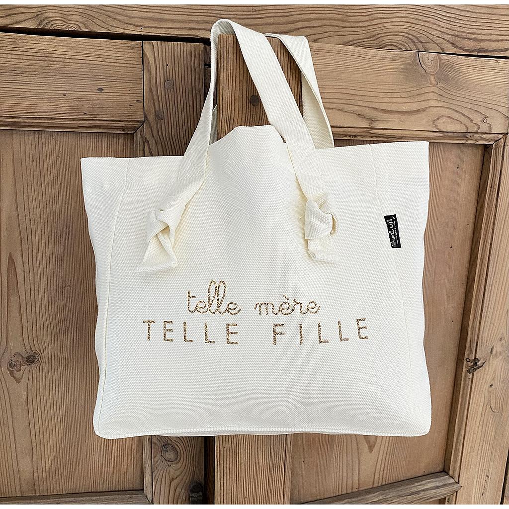 Mini Cabas Lily  Milk "telle mère telle fille"