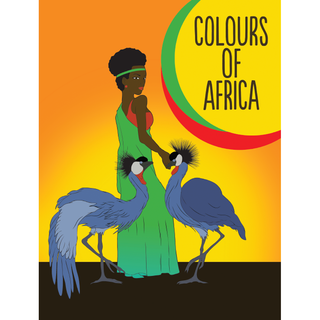 Colours of Africa - Cahier de Coloriage