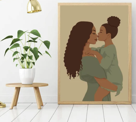 Poster :  Le bisou de Maman