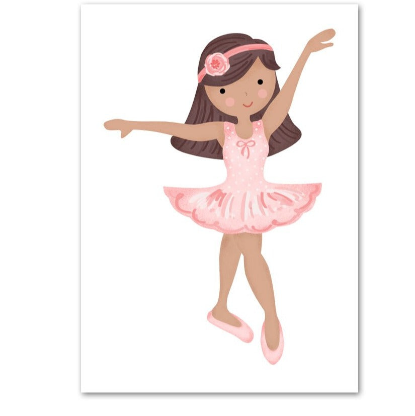 Toile : Danseuse classique en rose