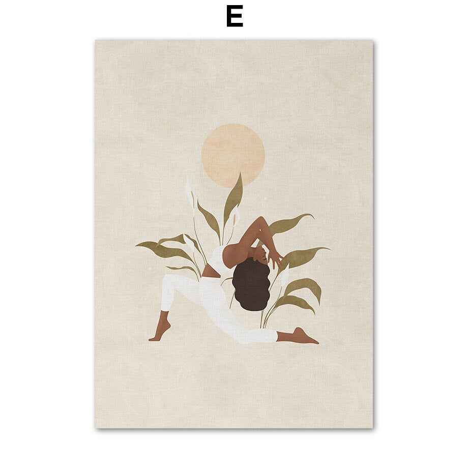 Toile : Yoga Girl