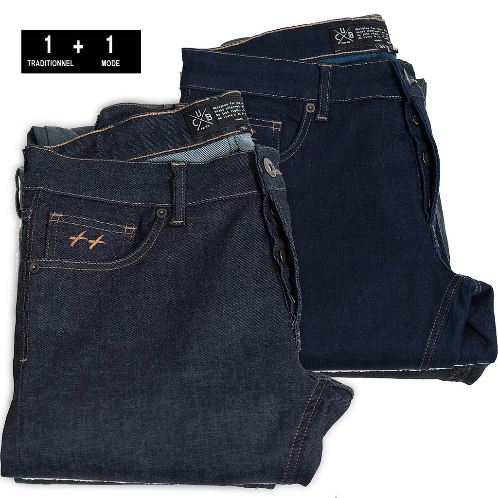 pack 2 jeans L38 coupe droite | prix réduit