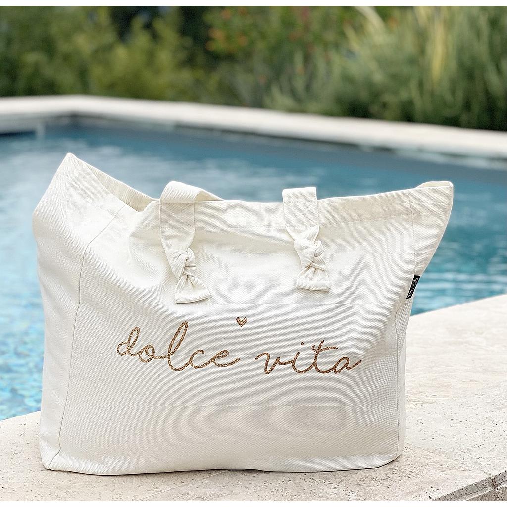 Cabas Lily milk  "Dolce Vita"