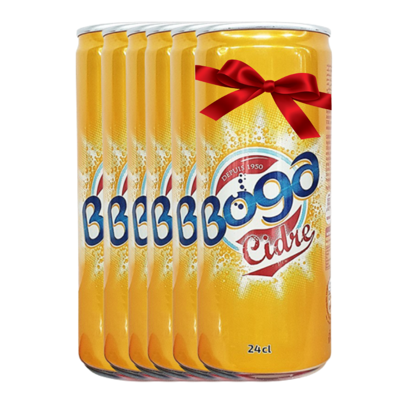 Boga cidre Canette 24 cl pack de 6 canettes