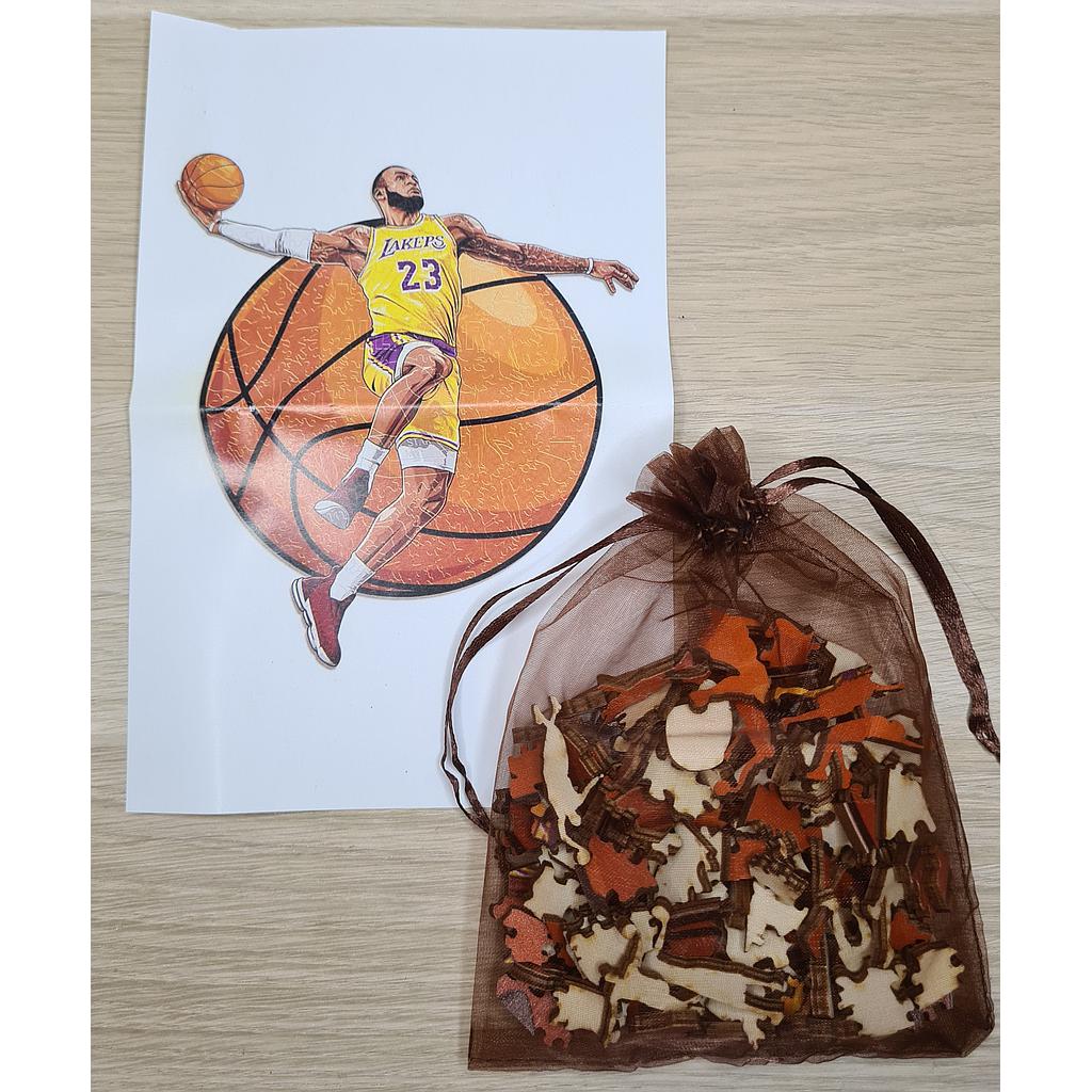 Puzzle en bois : Lebron , mon Basketteur préféré