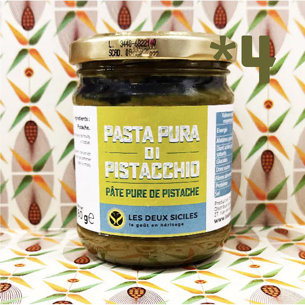 4 Pots de Pâte pure de pistache