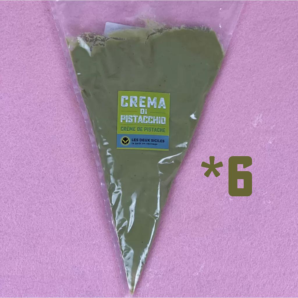 6 Poches à douille crème de pistache, 150 gr