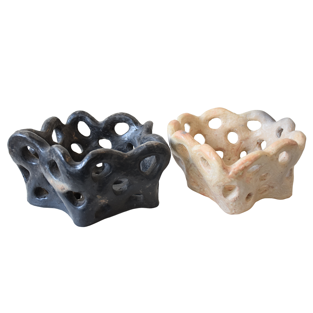 Poterie - Corbeille décorative beige