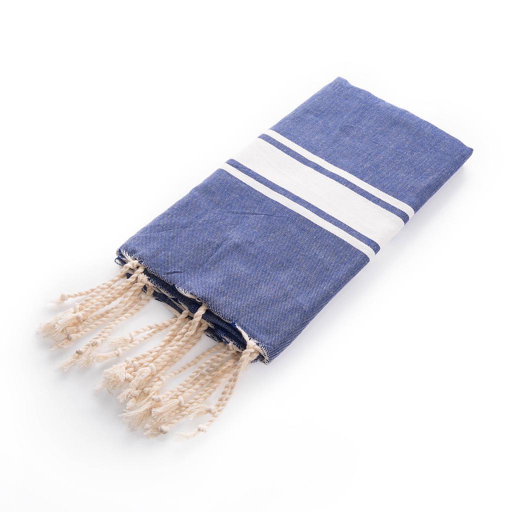 FOUTA IPANEMA - Bleu marine / blanc