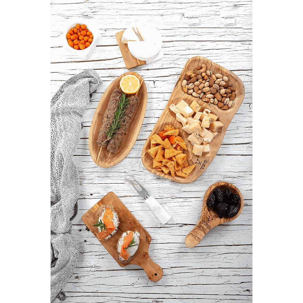 Planche Apero en bois d'olivier (APERO TIME DUO-2 pieces)