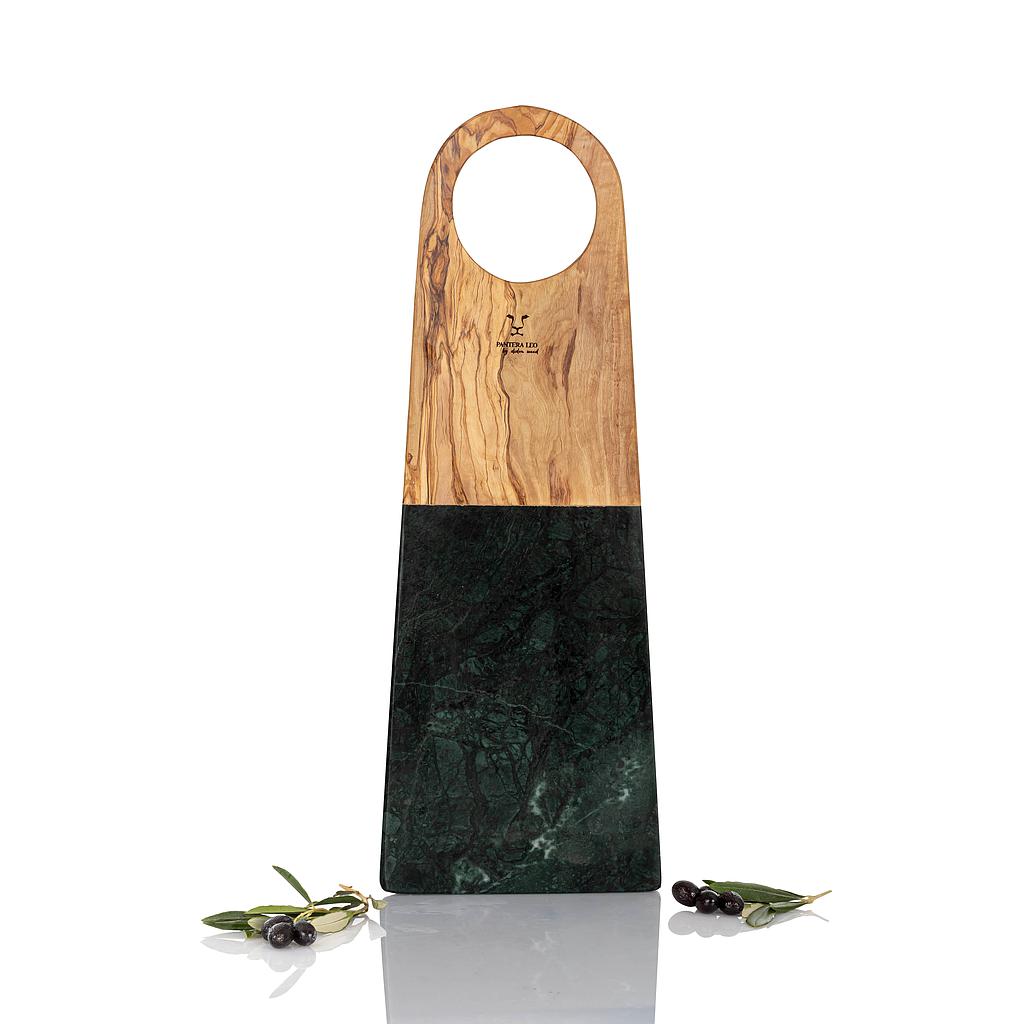 Planche bois d'olivier+marbre (FLORA) - black