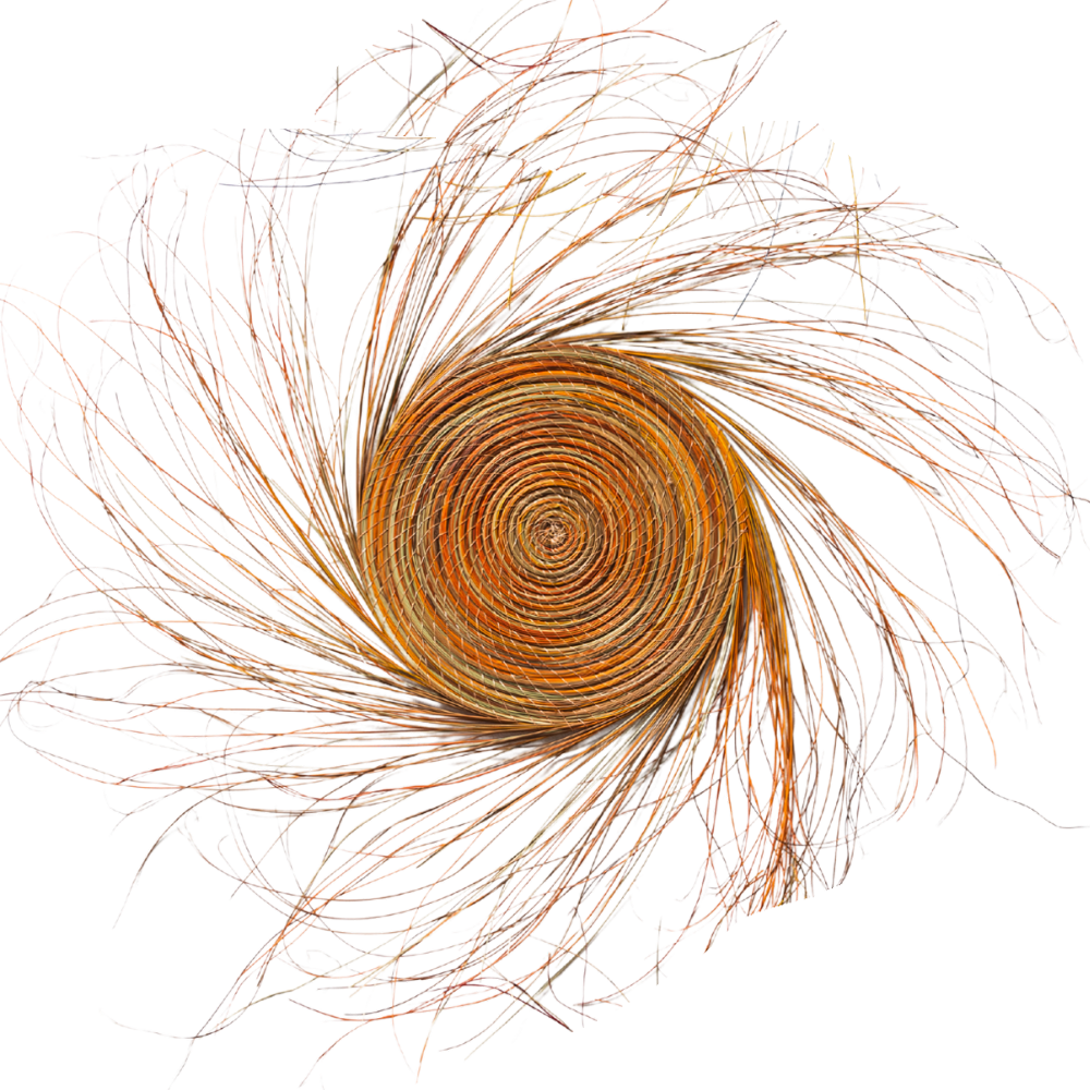 Déco murale en fibre naturelle Halfa Soleil diamètre 30 - 