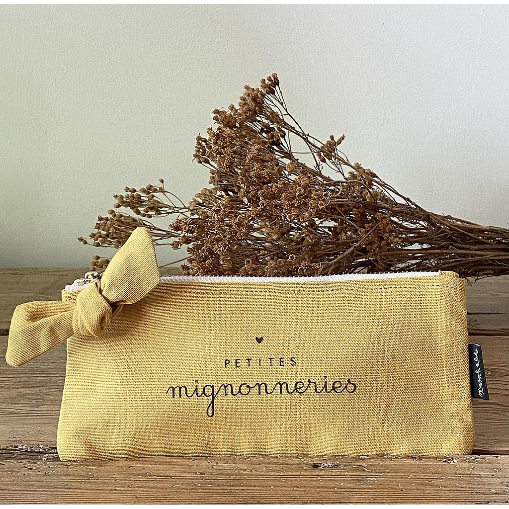 Trousse jaune safran" Mignonneries"