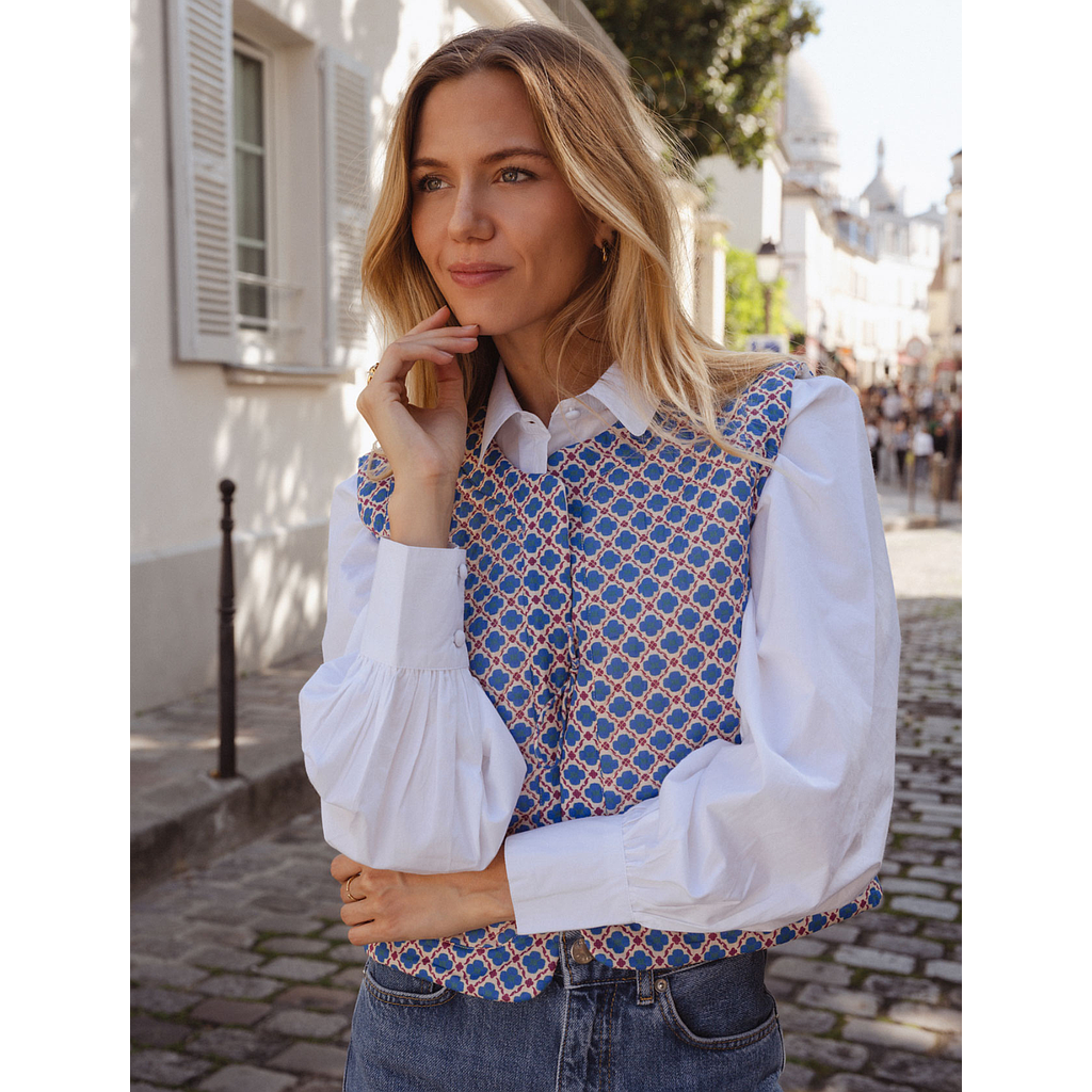 Gilet Annick Bleu