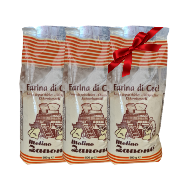 x3 Farine de pois chiche 500 gr 2+1 Gratuit (Molino Zanone)