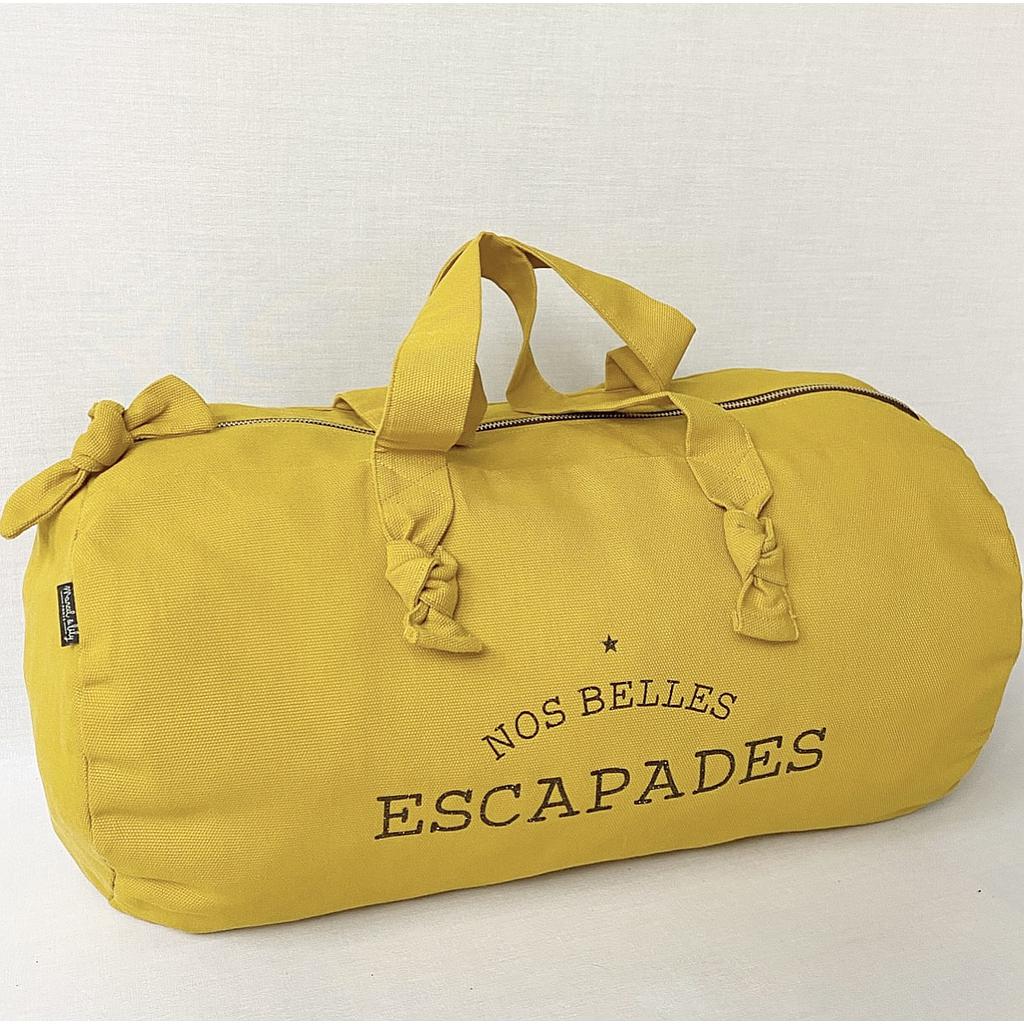 Sac Polochon Moutarde - Nos Belles Escapades
