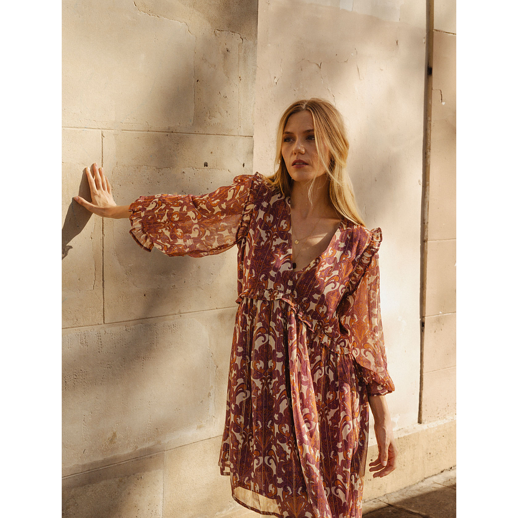 Robe Emma Bordeaux
