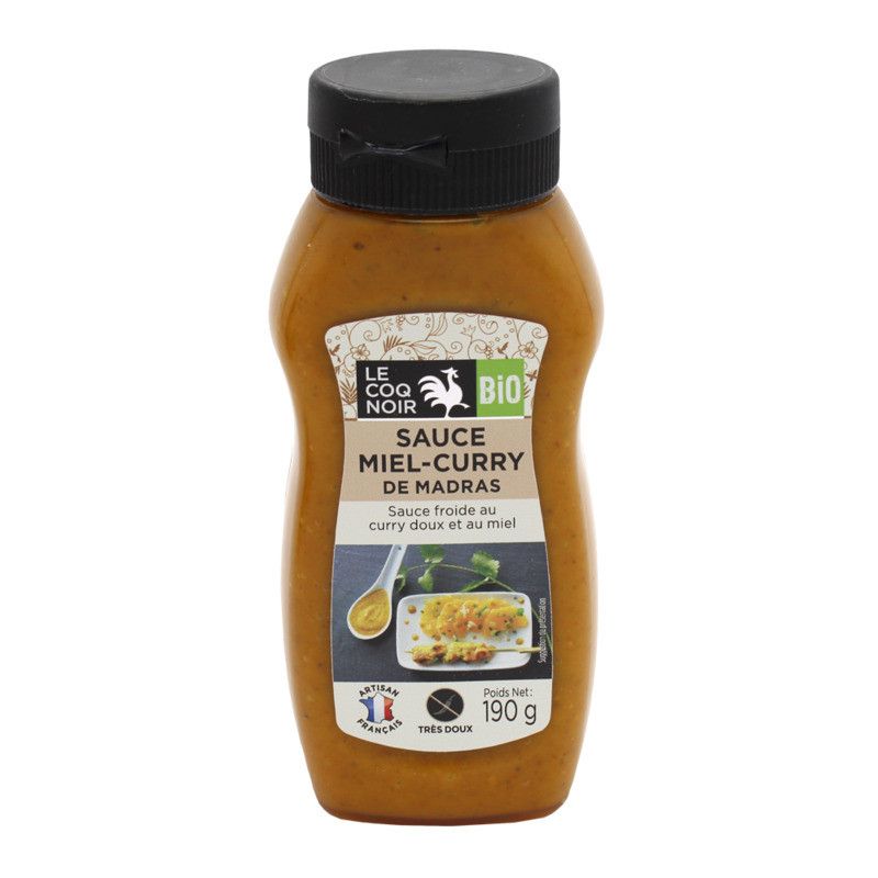Sauce miel curry de Madras BIO - 190g