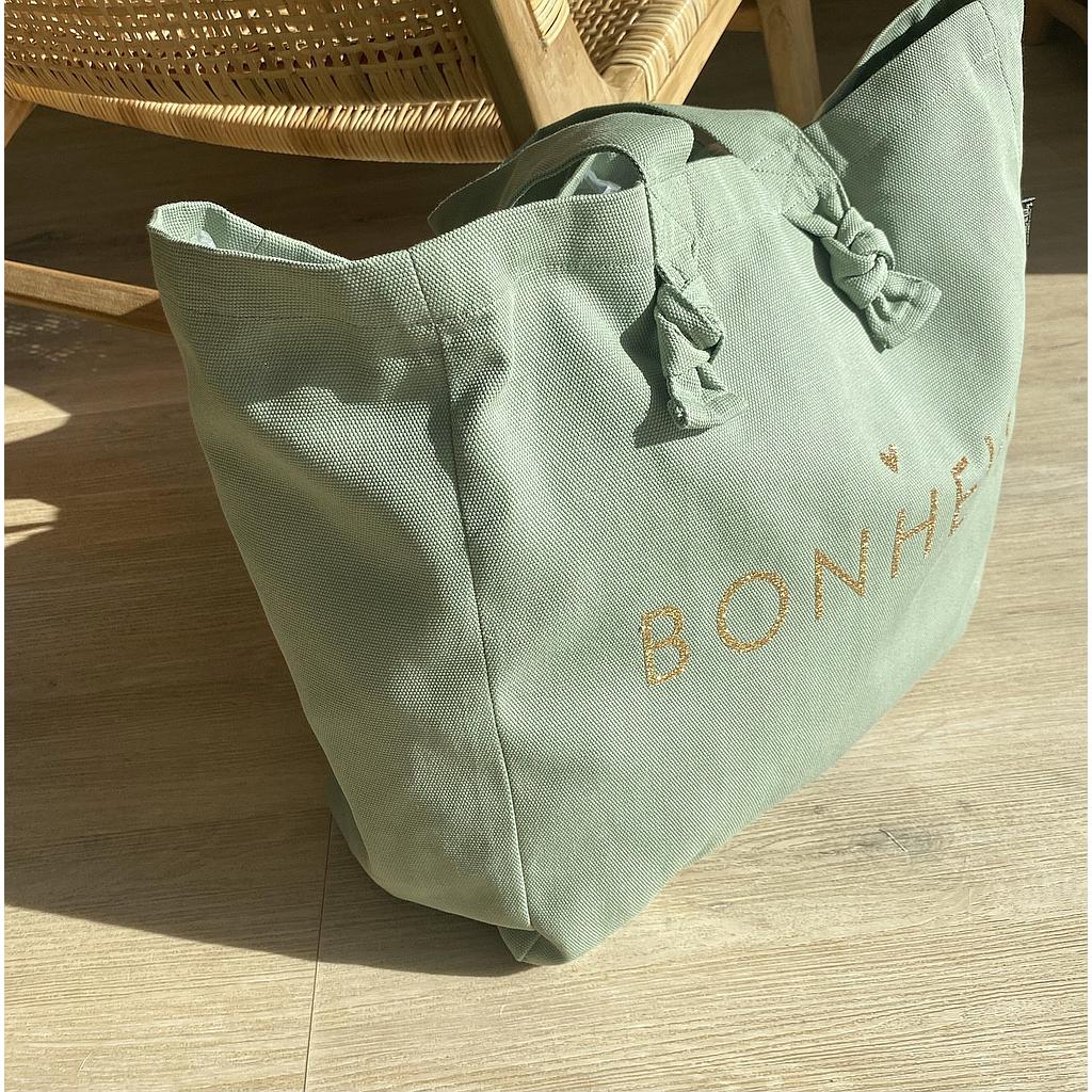 Cabas Lily- sauge- "Bonheur"