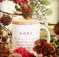 Mug avec son couvercle en liège  "NOEL"