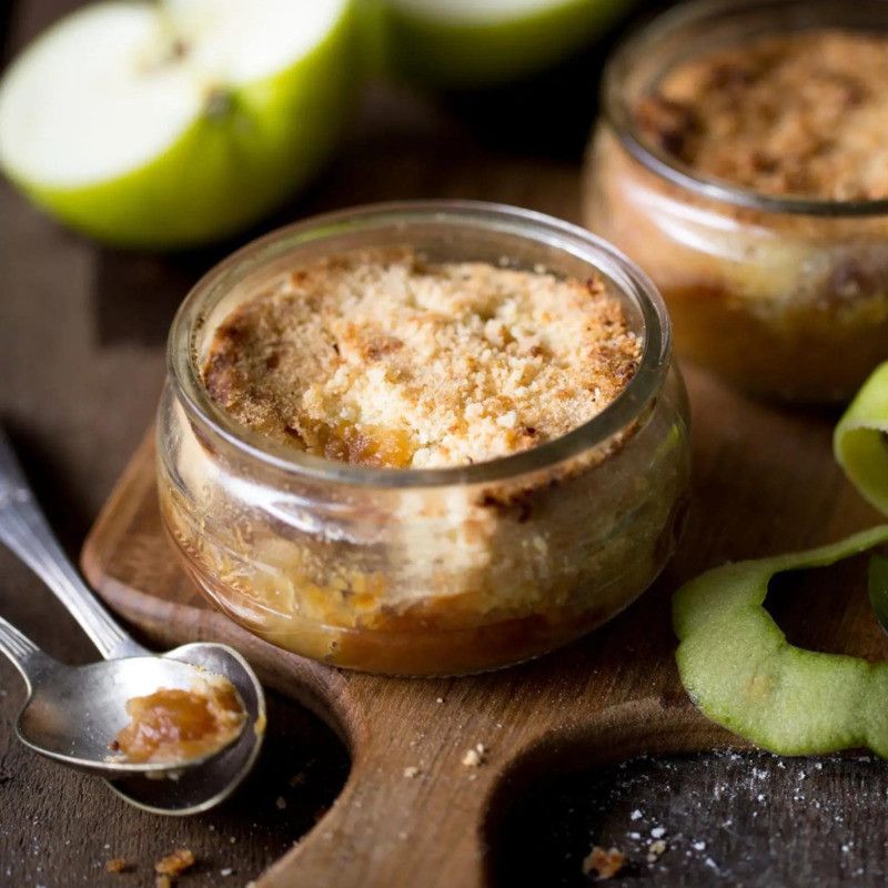 Crumble aux pommes caramélisées - 130g