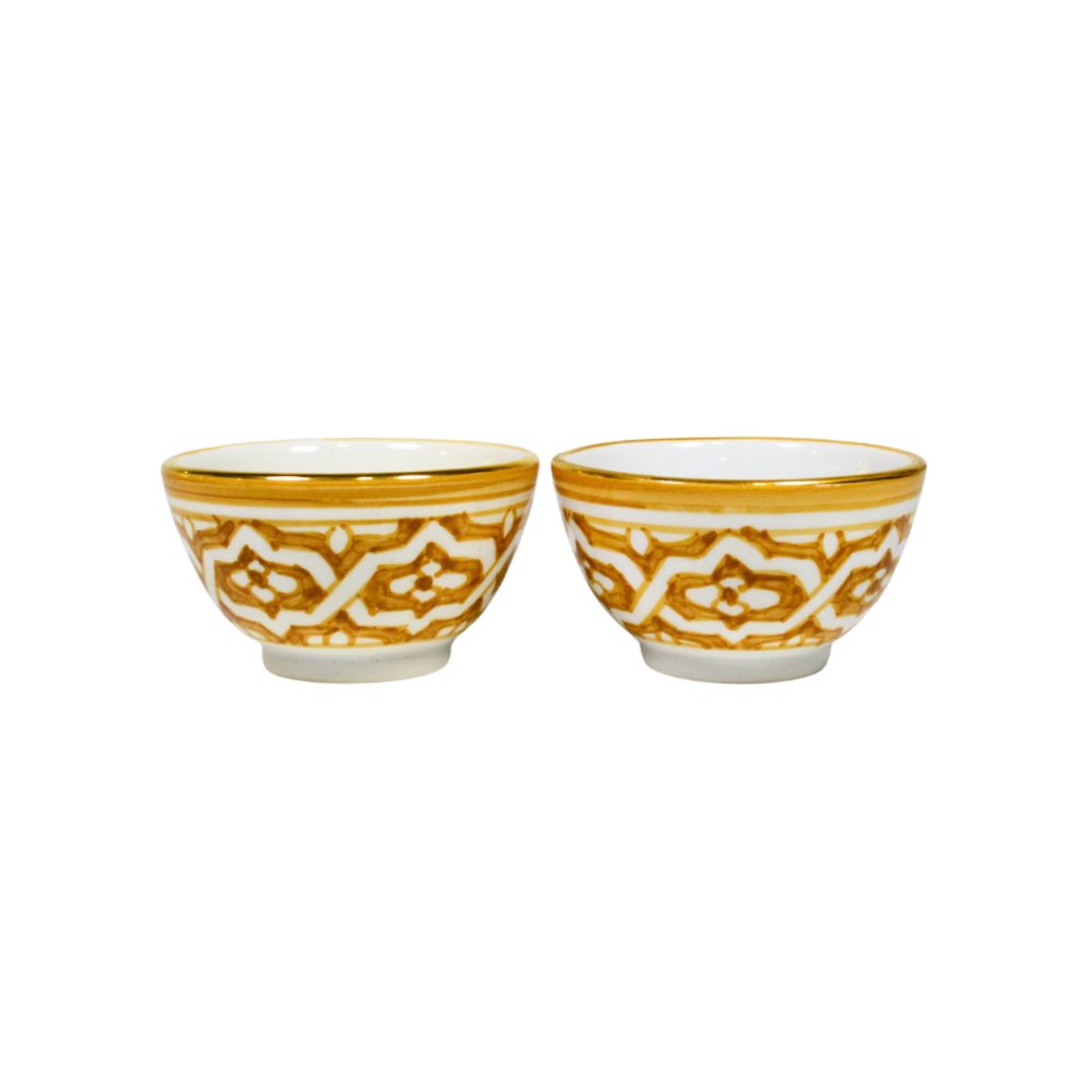 2 mini bols Fassia paille gold