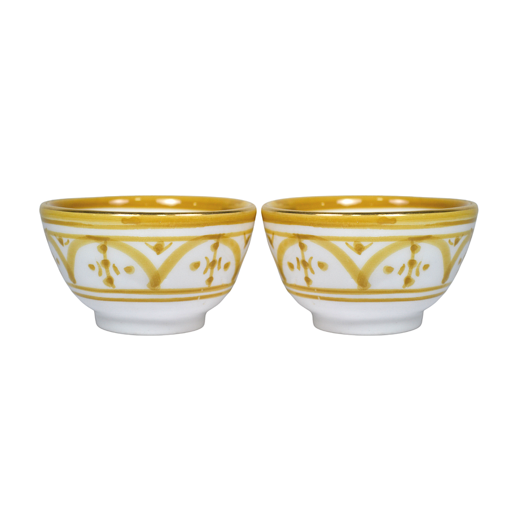 2 Mini bols Zwak paille gold