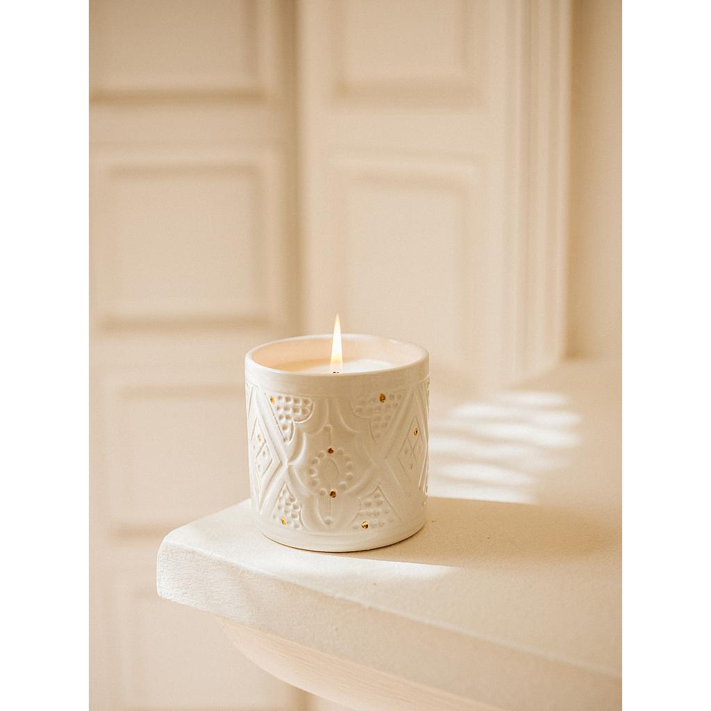 Baby candle Empreinte blanc parfumée fleur d'oranger