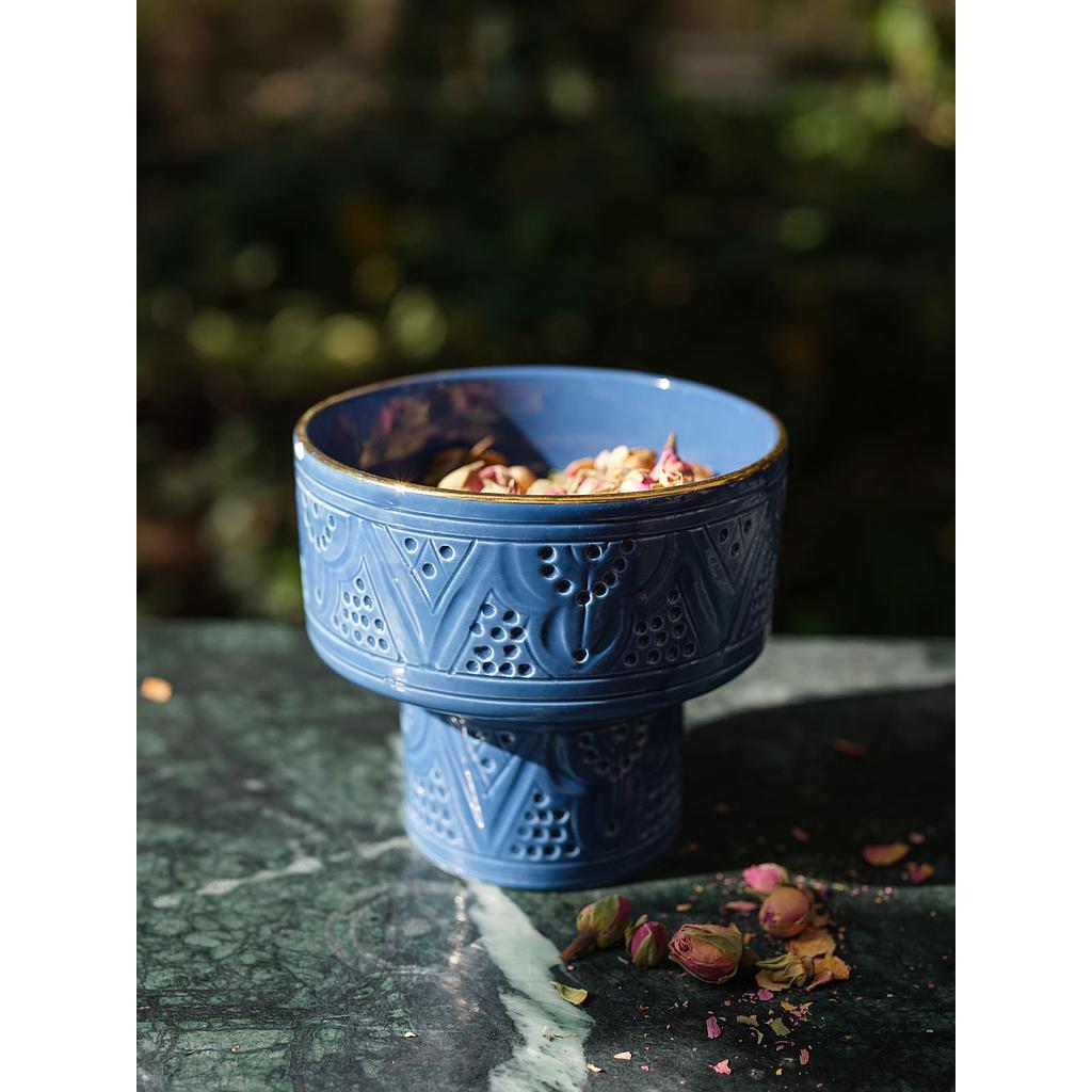 Bol apéritivo Empreinte bleu stone gold