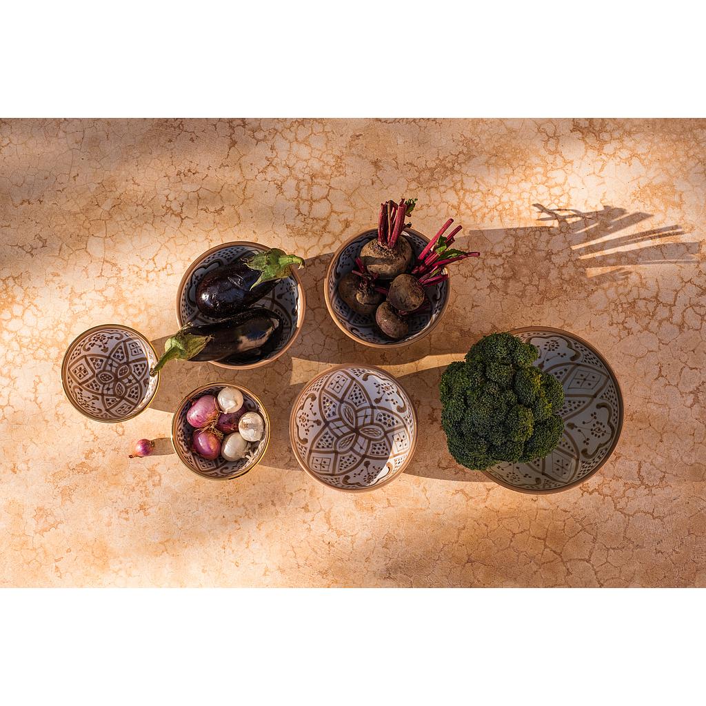 Bols et saladier ronds Zwak sahara gold