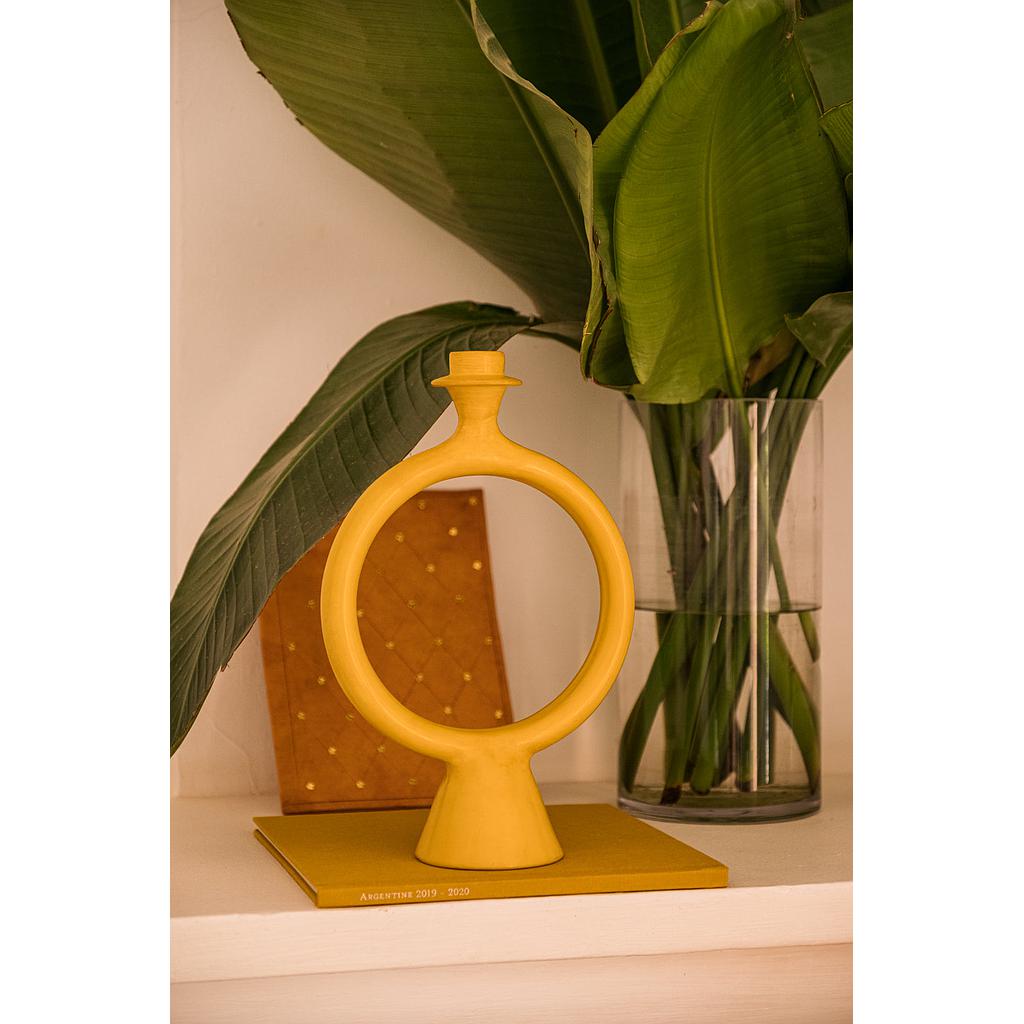 BOUGEOIR TADELAKT ANNEAU JAUNE