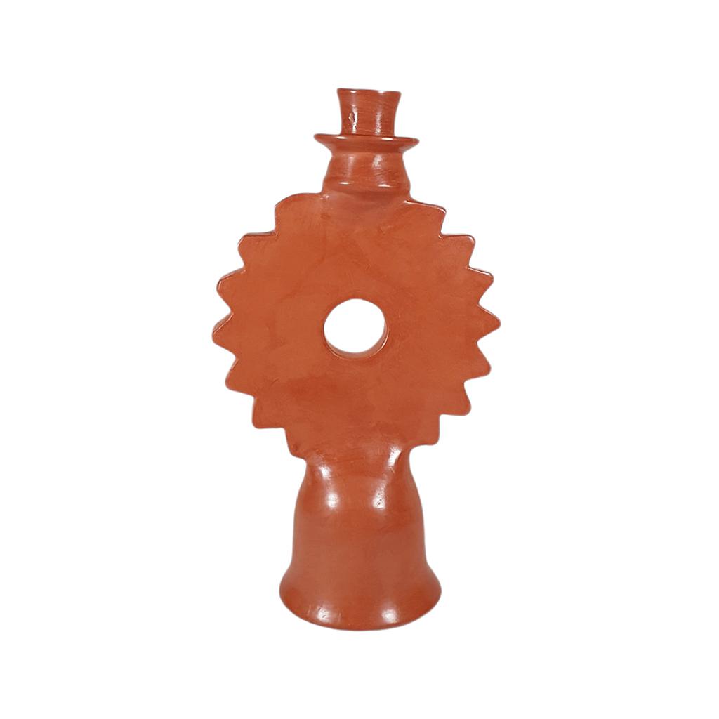 BOUGEOIR TADELAKT SOLEIL TERRACOTTA