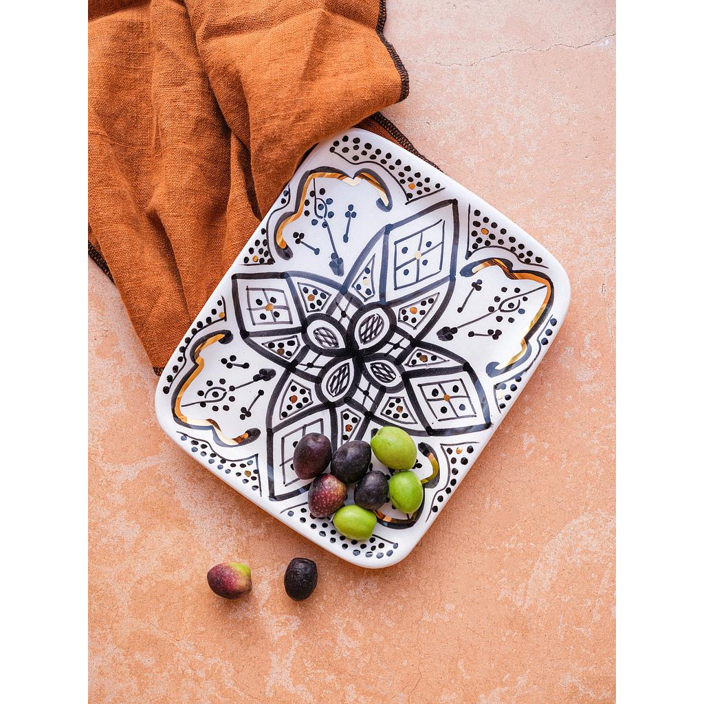 Petit plateau Zwak noir gold