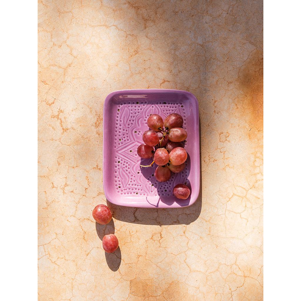 Petit plateau Empreinte lilas gold