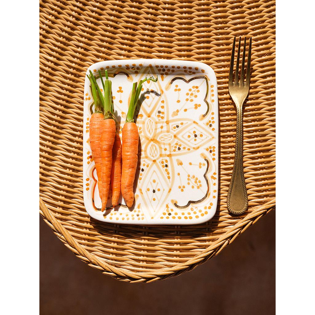Petit plateau Zwak paille gold