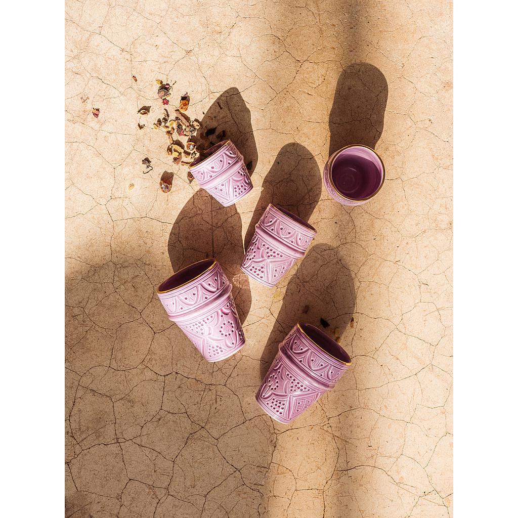 Petite tasse à café Empreinte lilas gold