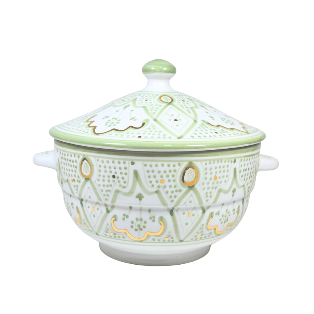 Soupière Zwak mint gold