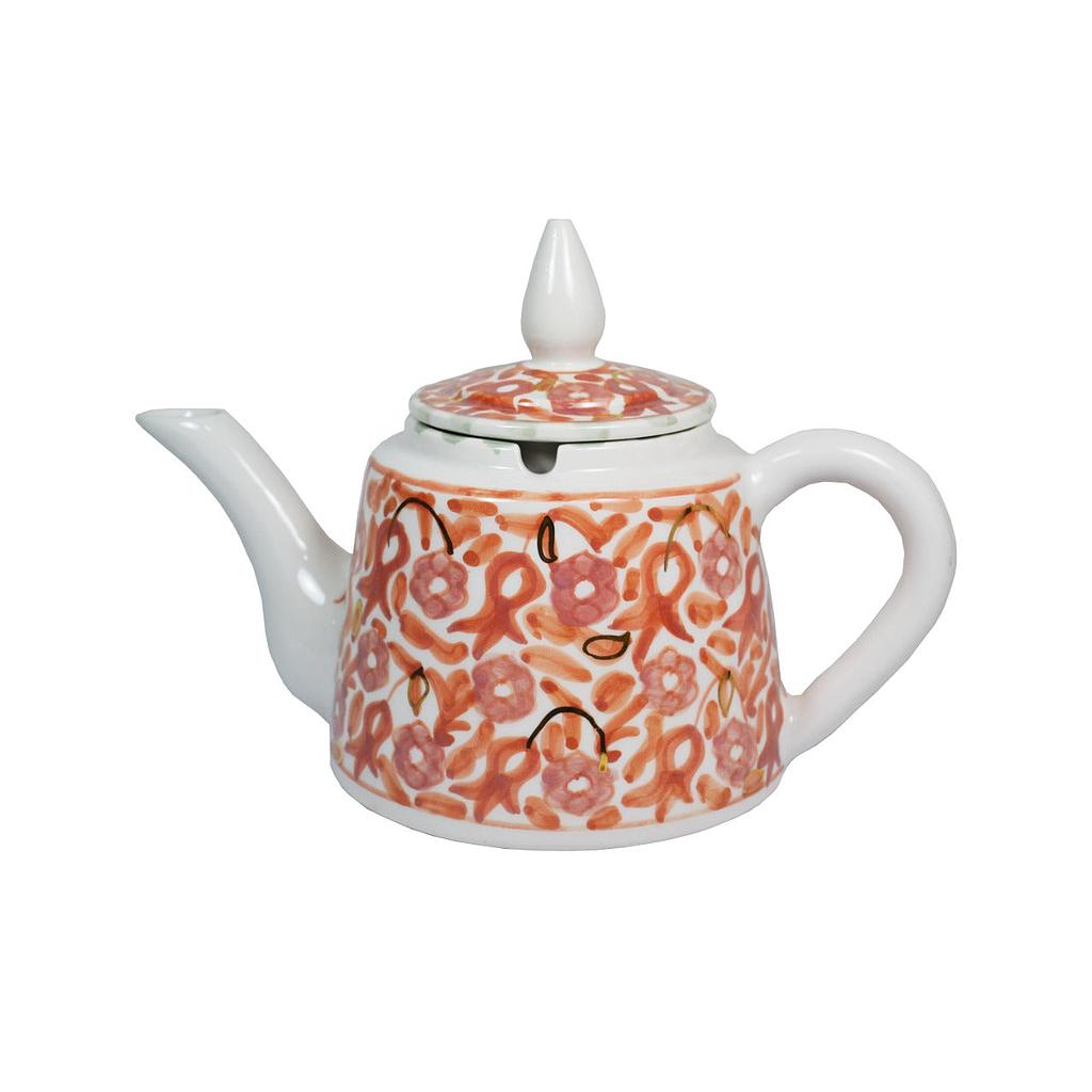 Théière fleurs multicouleur gold