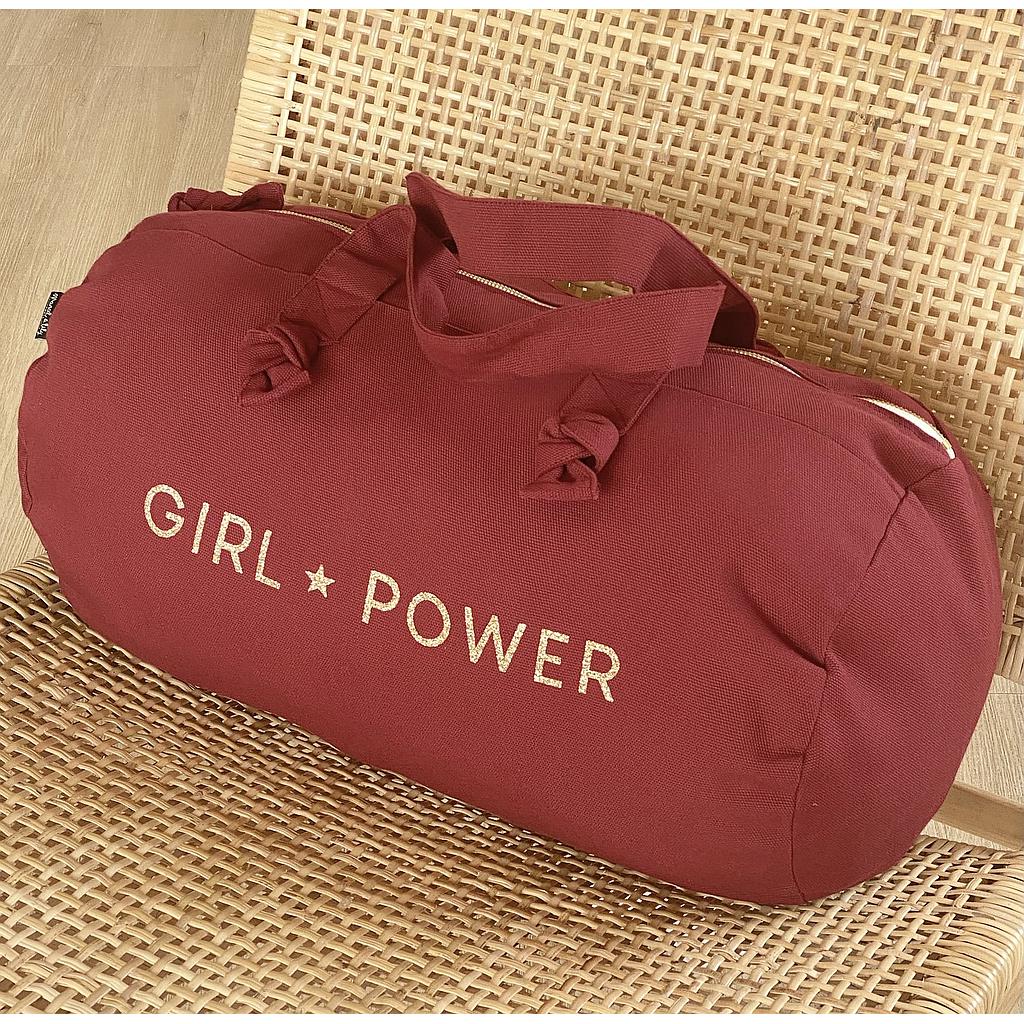 Sac Polochon - Bordeaux - Girl Power