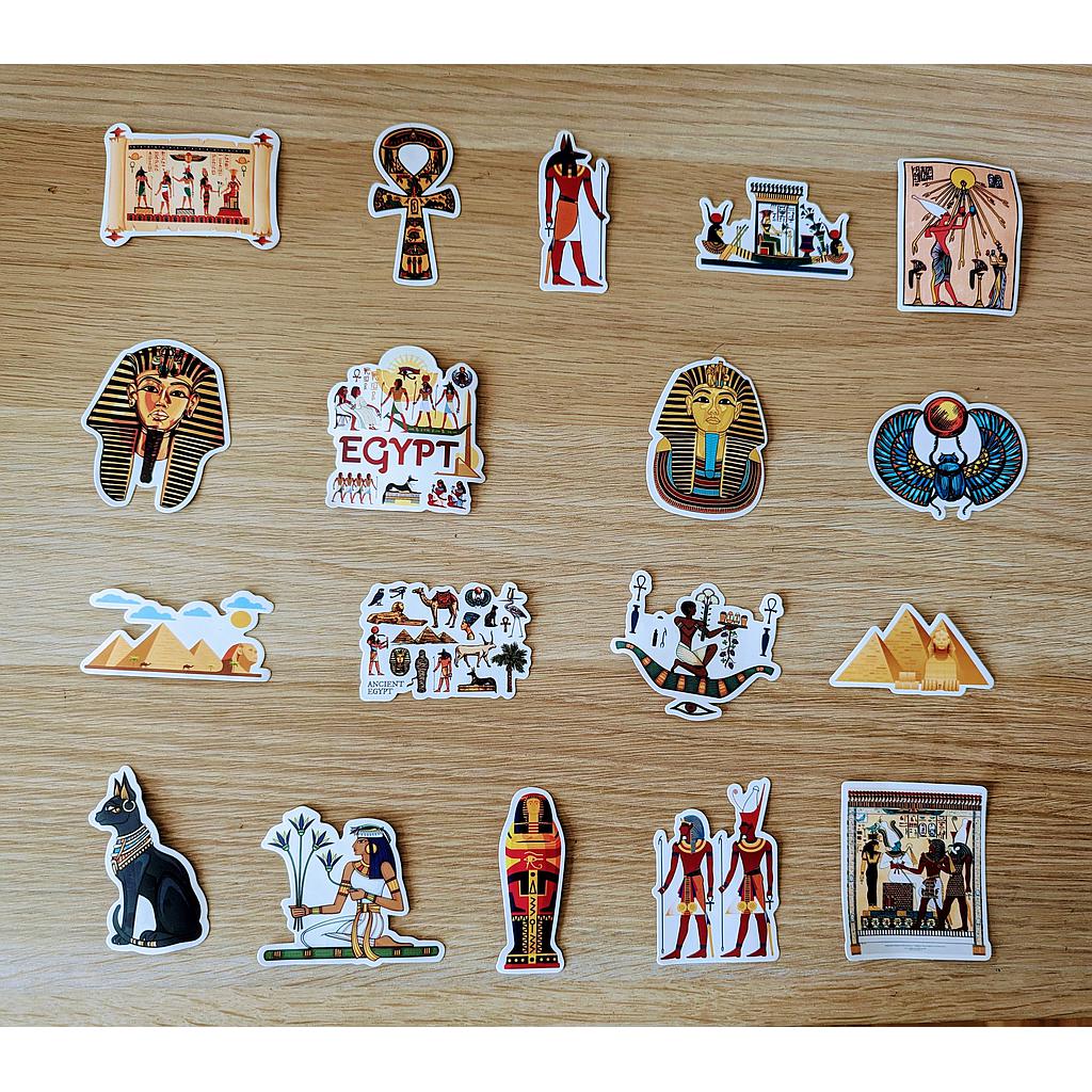 Autocollants égyptiens - Avec Croix Ankh