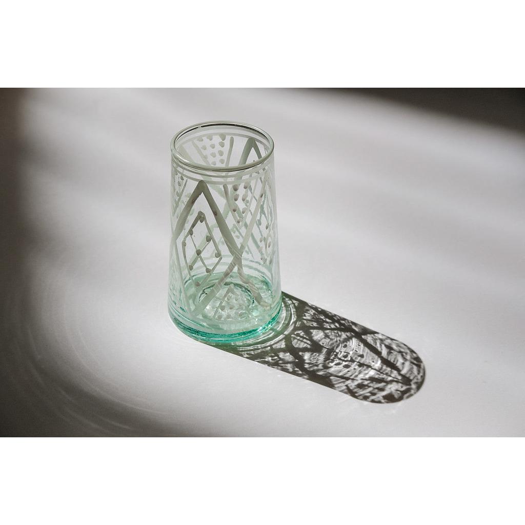 6 VERRES H12 TGM EN VERRE DECORE