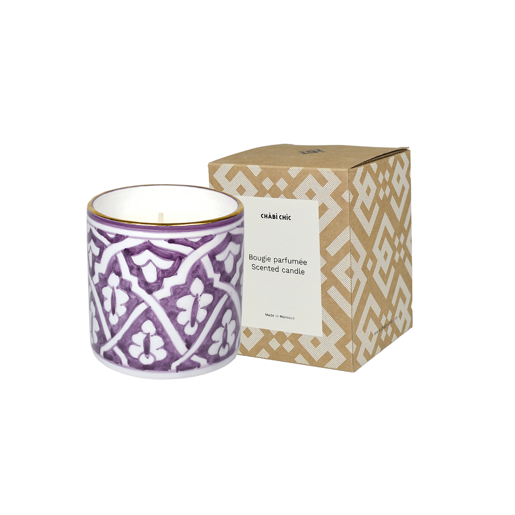 Baby candle fassia lilas parfumée figuier