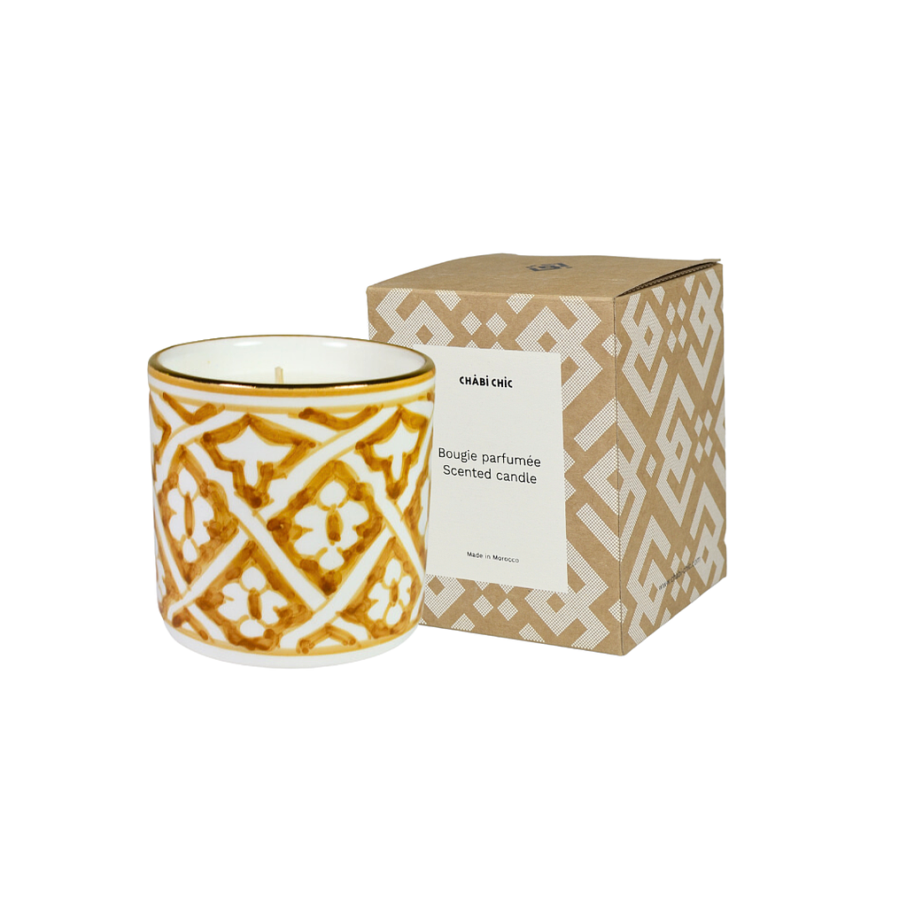 Baby candle fassia paille parfumée fleur d'oranger