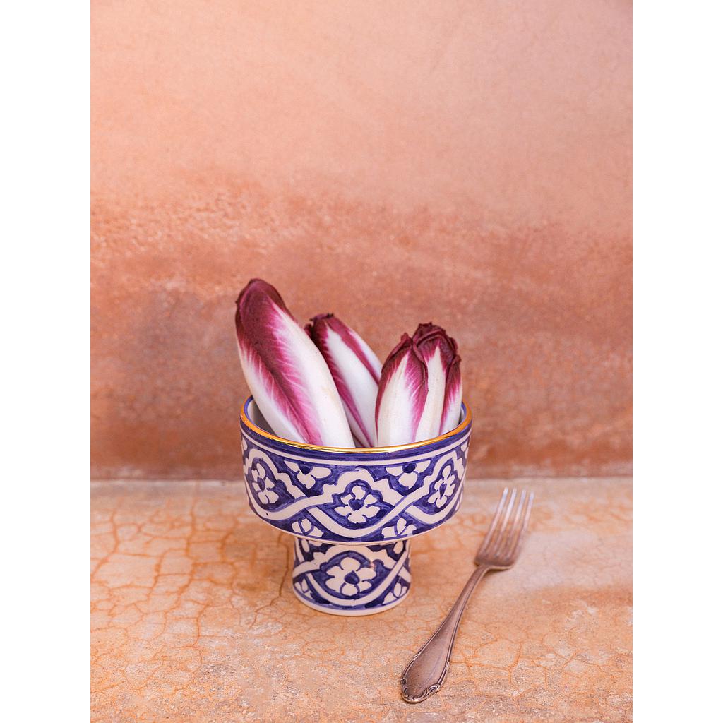 Bol apéritivo Fassia bleu majorelle gold